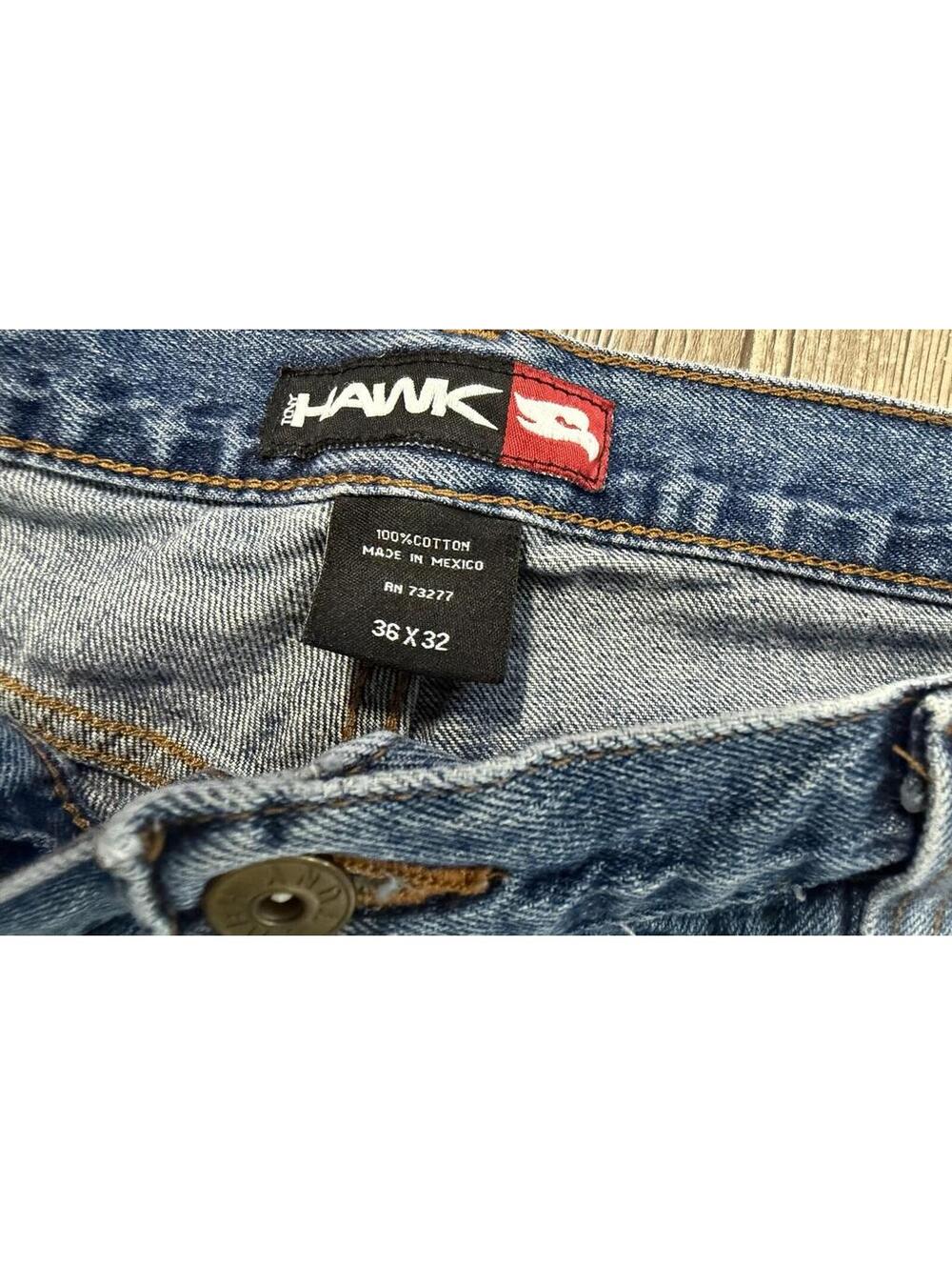 Tony Hawk vintage Y2K style baggy wide-leg jeans Customs** 36x31 - Picture 4 of 8